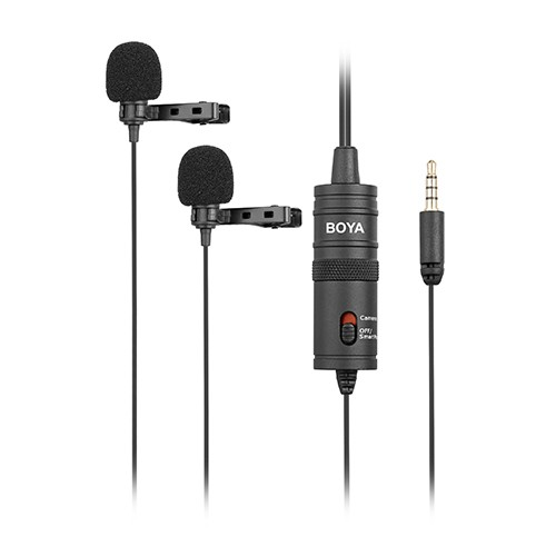 Boya BY-M1DM Dual Omni-directional Lavalier Mic